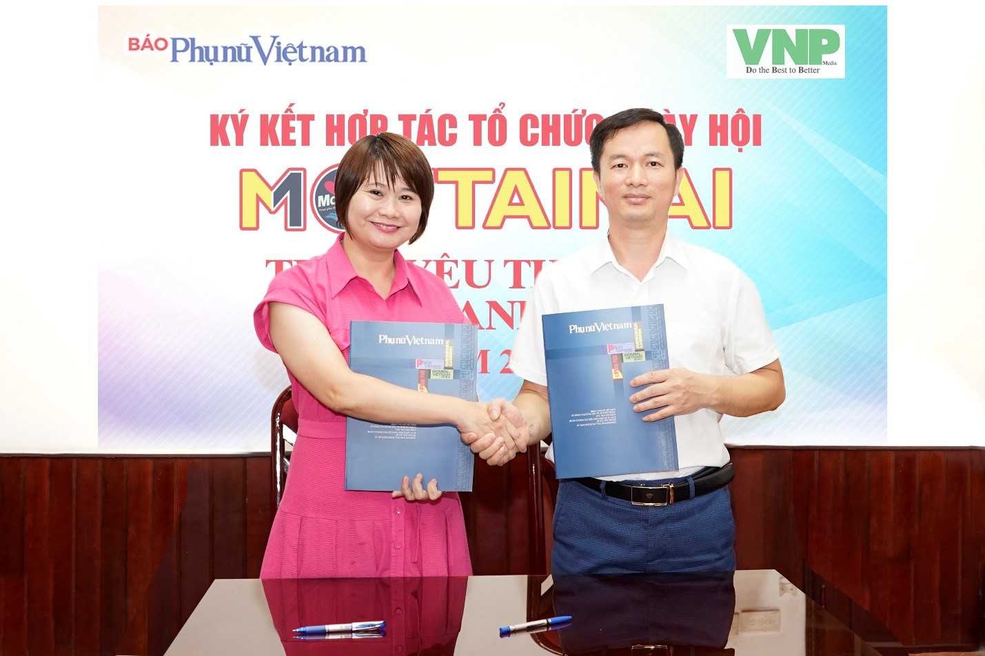 Báo Phụ Nữ Việt Nam và VNP Media ký kết hợp tác tổ chức Ngày hội Mottainai 2023