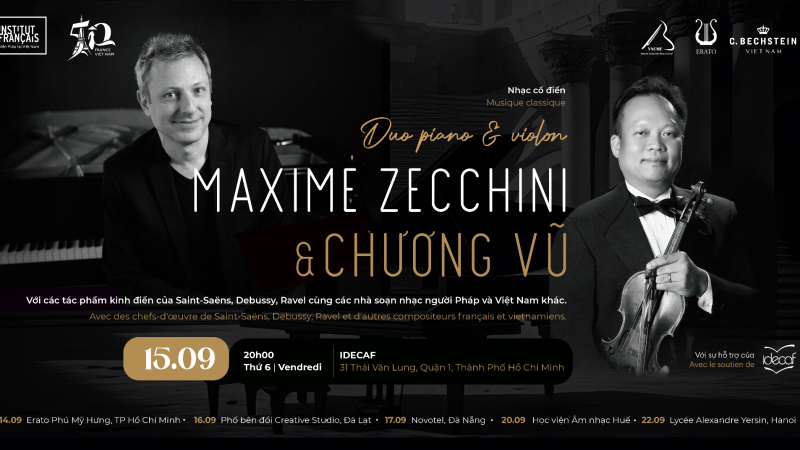 Maxime Zecchini & Chương Vũ trình diễn tại  IDECAF đêm 15/09/2023