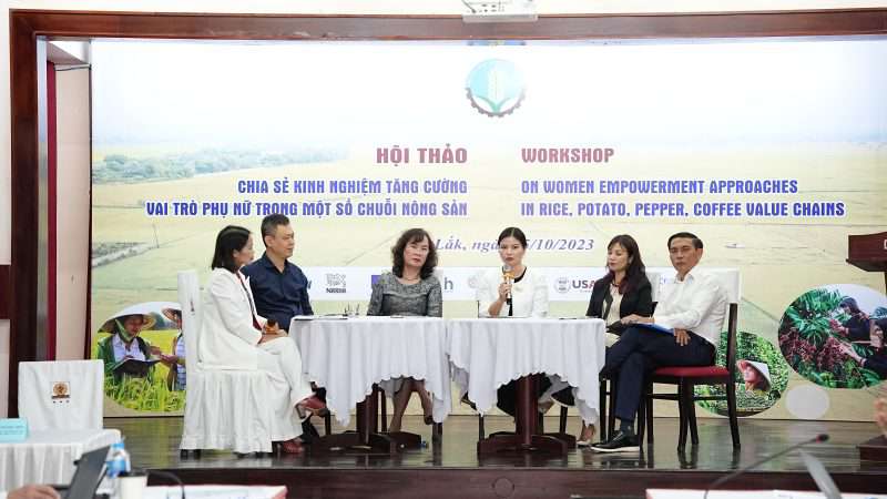 Nestlé Việt Nam đồng hành hội thảo về giới “Chia sẻ kinh nghiệm tăng cường vai trò phụ nữ trong một số chuỗi nông sản”