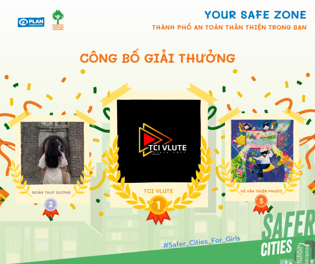 Ban tổ chức trao giải cuộc thi “Your Safe Zone – Thành phố an toàn thân thiện trong bạn”