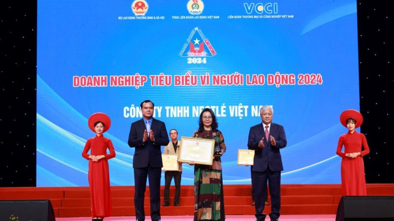 Nestlé Việt Nam được vinh danh “Doanh nghiệp vì người lao động” năm thứ 5 liên tiếp
