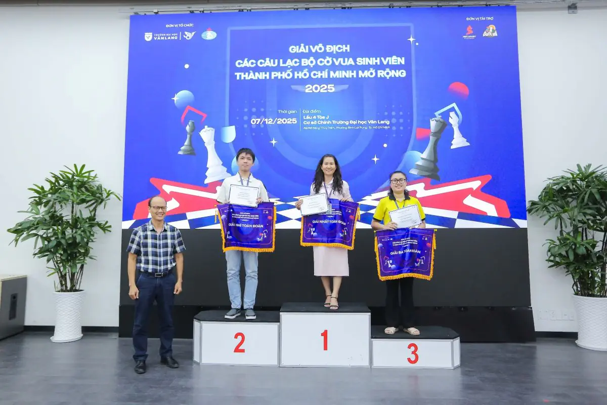Trường Đại học Văn Lang đăng cai Giải vô địch các CLB Cờ vua sinh viên Thành phố Hồ Chí Minh mở rộng năm 2025
