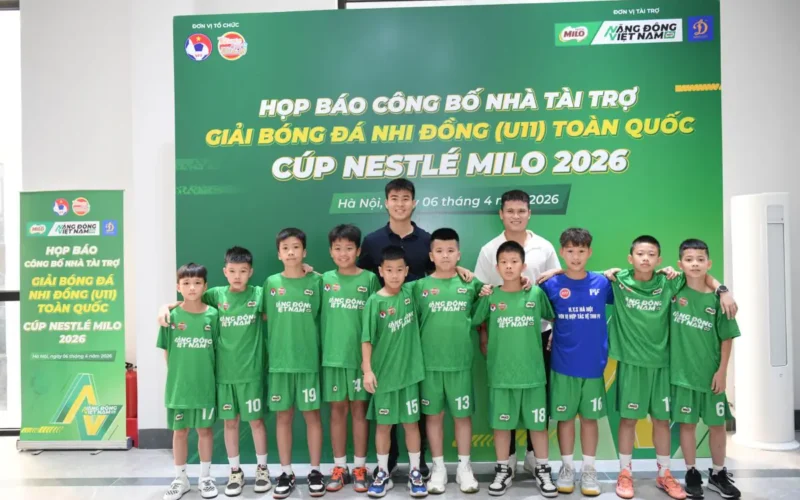 NESTLÉ MILO TIẾP TỤC ĐỒNG HÀNH CÙNG GIẢI BÓNG ĐÁ NHI ĐỒNG (U11) TOÀN QUỐC 2026