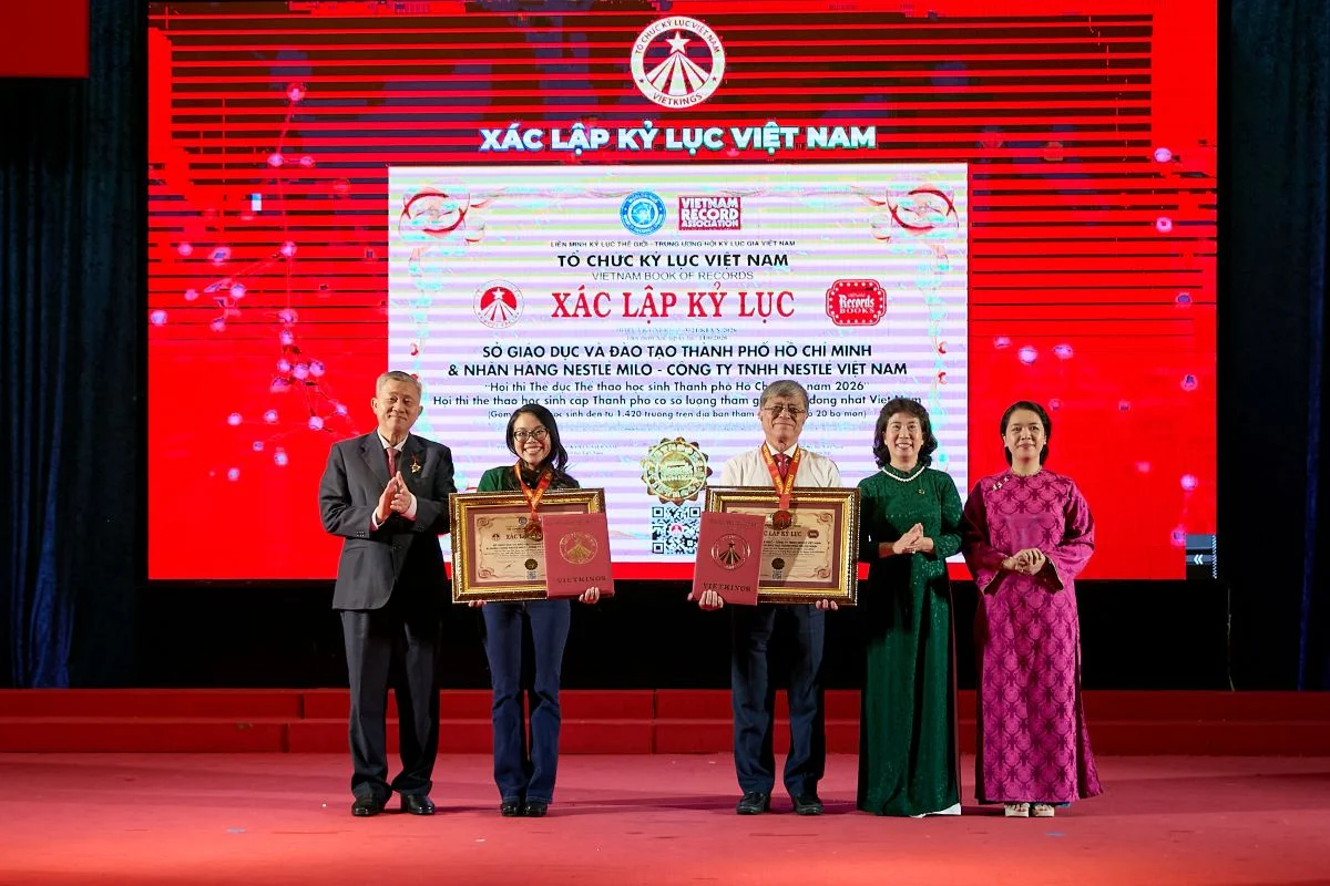 Nestlé MILO đồng hành cùng “Hội thi thể thao học sinh cấp thành phố có số lượng học sinh tham gia đông nhất Việt Nam”