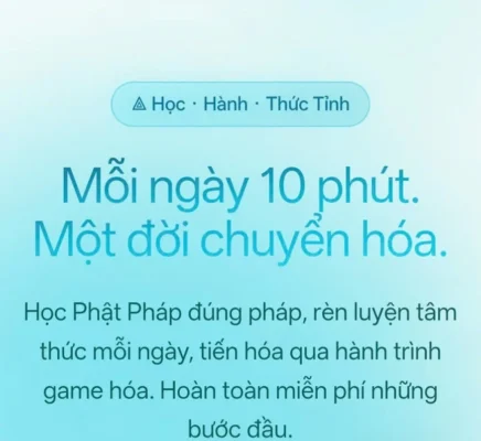 Inti Dharma – Mỗi ngày 10 phút, gieo một hạt giống thức tỉnh