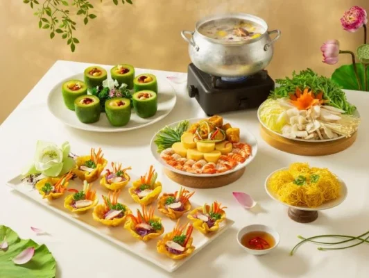 Từ ngày 12/8 đến 11/9, buffet chay Viễn Đông mùa Vu Lan 2026 sẽ phục vụ hàng ngày